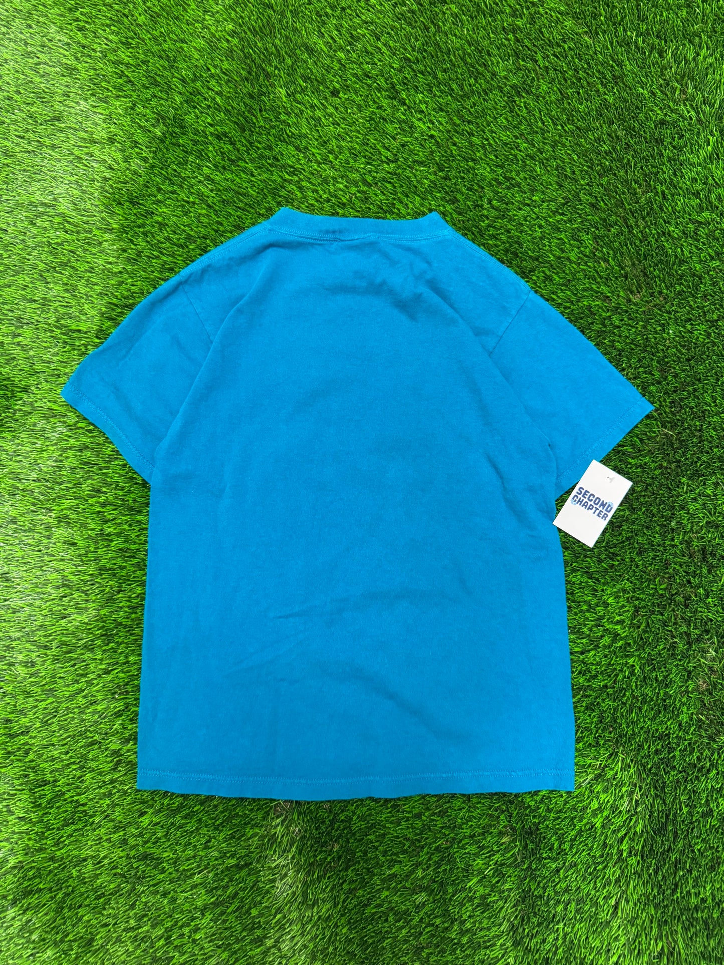 Jacksonville Jaguars Logo Athletic Spell Out Mascot Tee (Youth L)