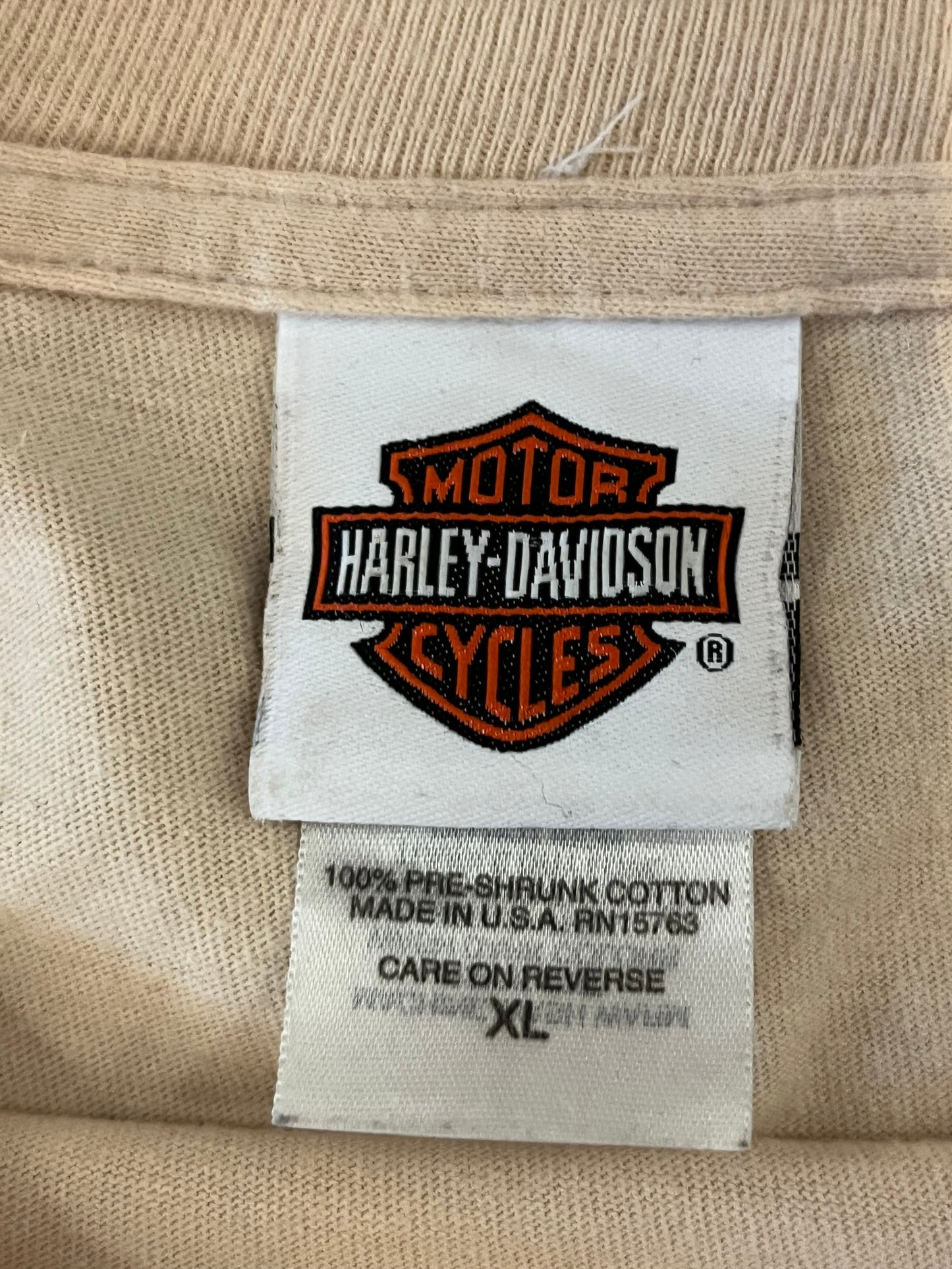 2005 Harley Davidson Cream Los Cabos Mexico Tee (XL)