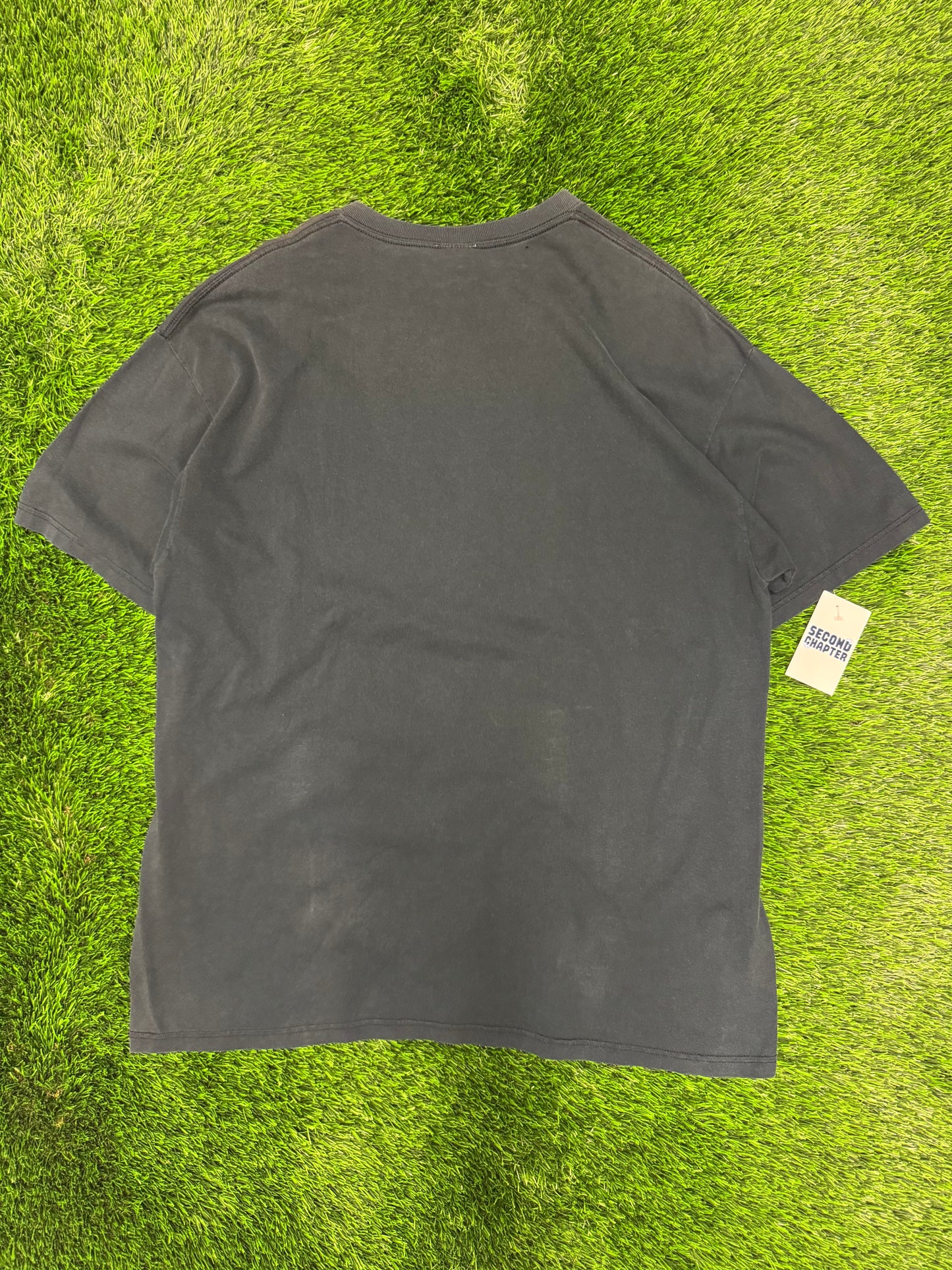 00s Boston Red Sox Mad Big Face Face Liquid Blue Tee (XXL)