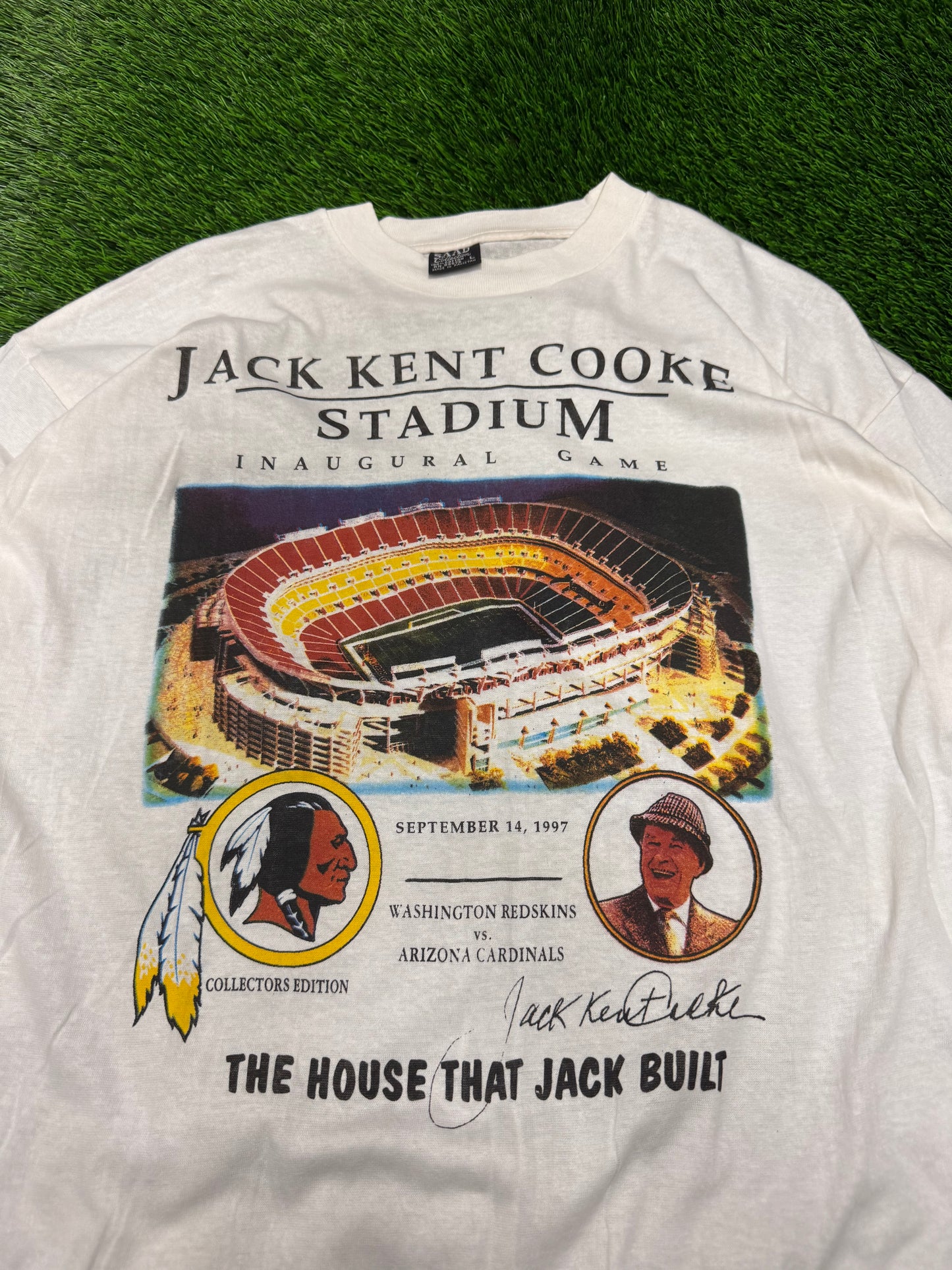 1997 Washington Redskins Inaugural Stadium Tee (L)