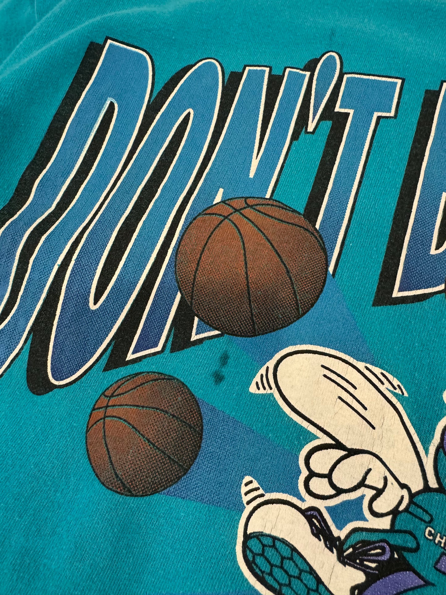90s Charlotte Hornets "Don't Bug Me" Breakthrough Tee (M)