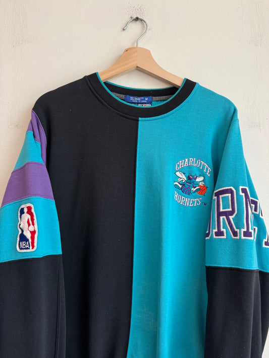 90s Charlotte Hornets 2 Tone Starter Crewneck (M)