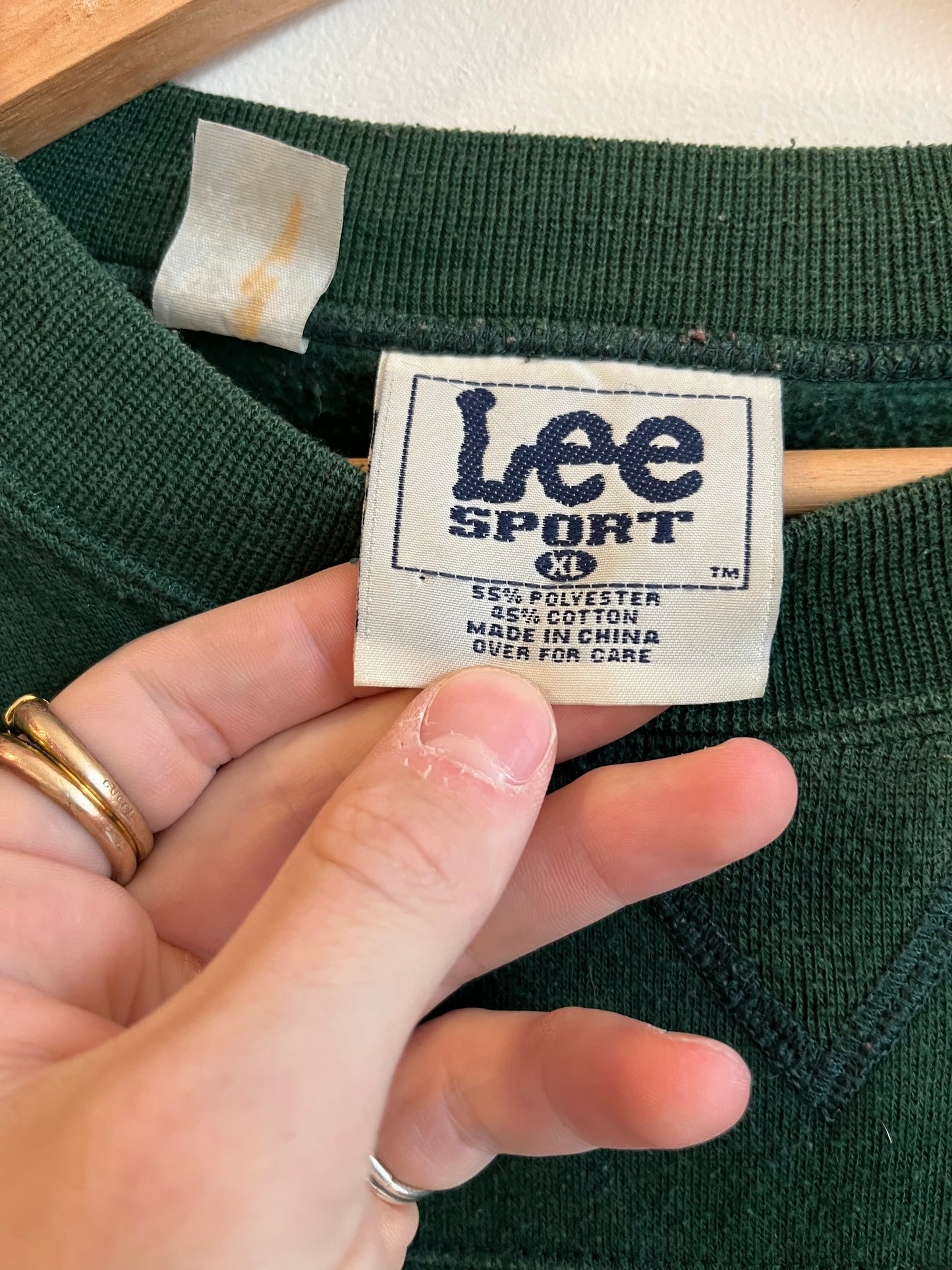 90s Boston Celtics Lee Embroidered Crewneck (XL)