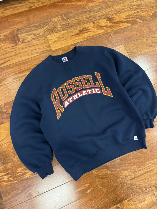 90s Russell Athletics Spell Out Essential Crewneck (L)