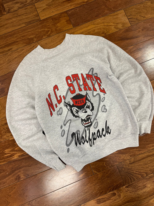 80s NC State University Wolfpack Vintage Crewneck (M)