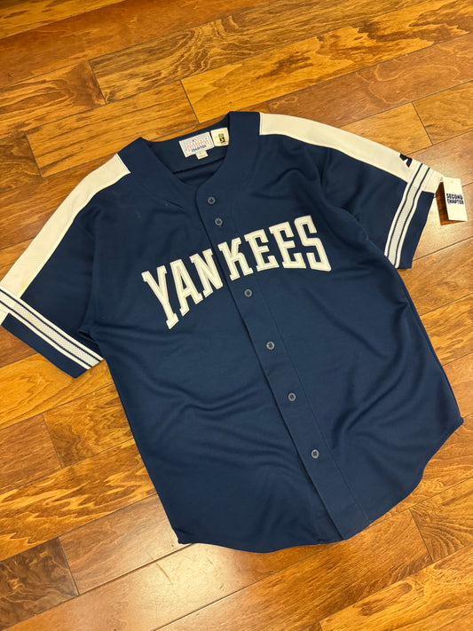 90s New York Yankees Chuck Knoblauch #11 Vintage Starter MLB Jersey (L)