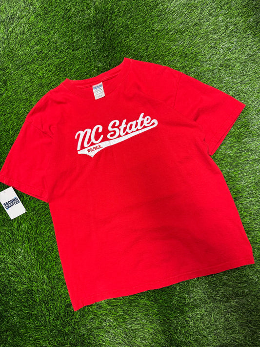 00s NC State University (NCSU) Embroidered Tee (L)