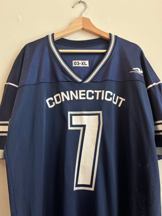 90s UConn Huskies Aeropostale #7 Football Jersey (XL)