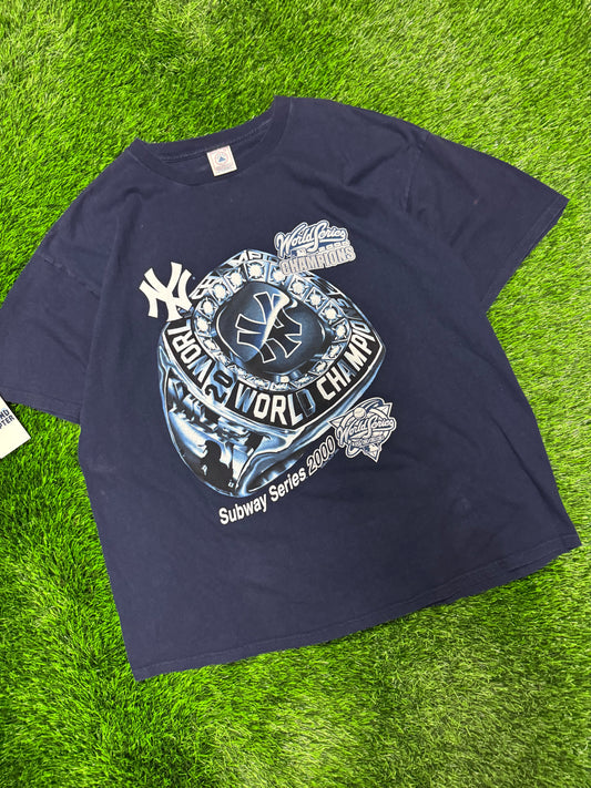 2000 New York Yankees Subway Series World Series Vintage Tee (XXL)