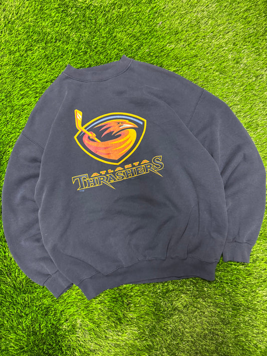 90s Atlanta Thrashers Vintage NHL Majestic Crewneck (L)