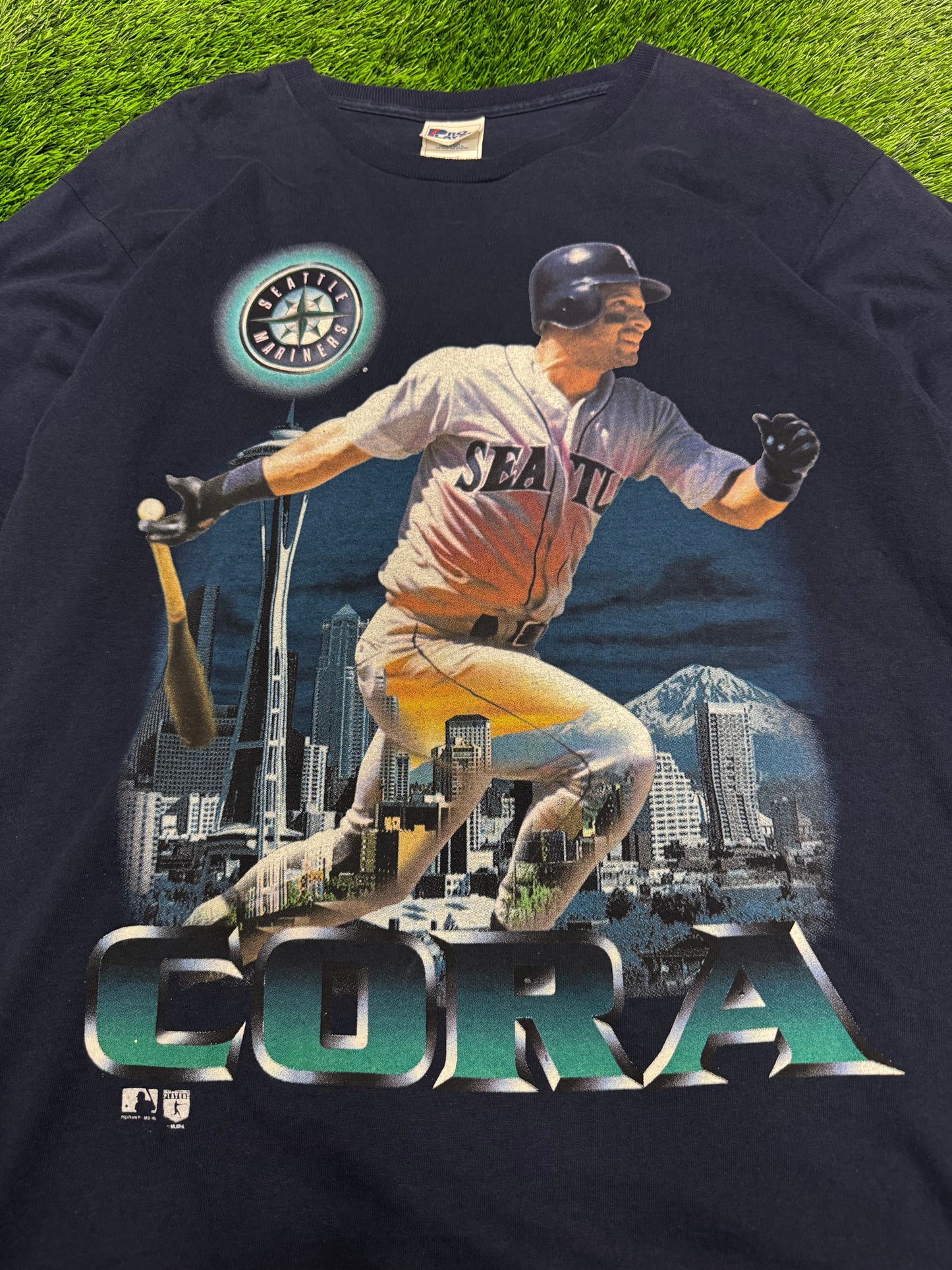 90s Seattle Mariners Joey Cora Vintage MLB Salem Tee (L)