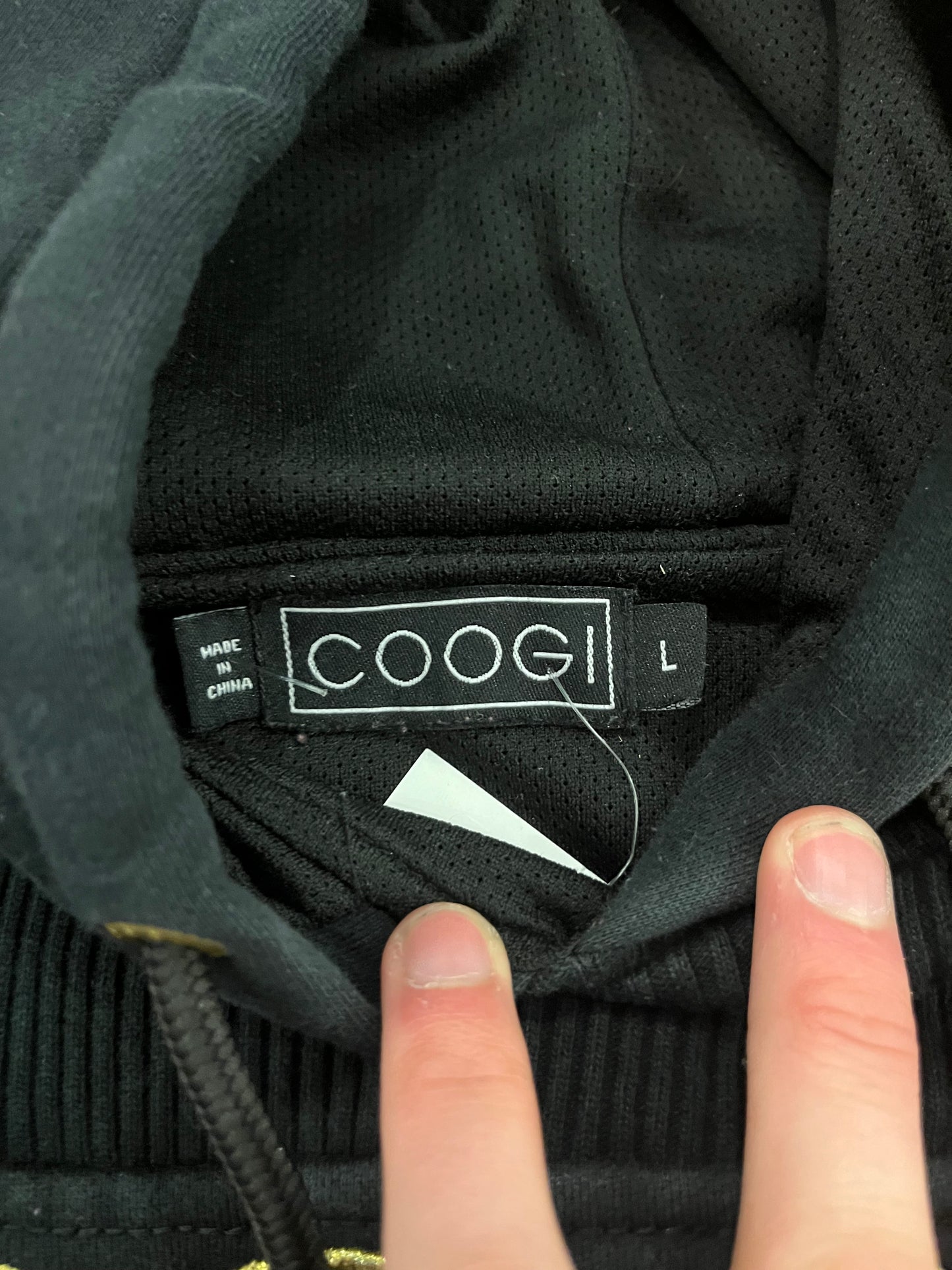 Y2K Coogi Embroidered Spell Out Vintage Hoodie (L)