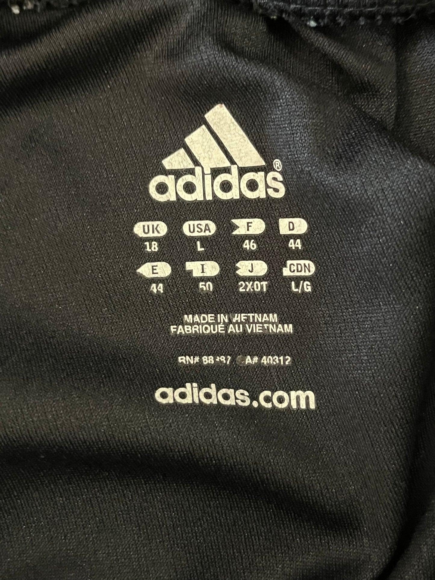 2010s Adidas Black/Neon Striped Track Pants (L)