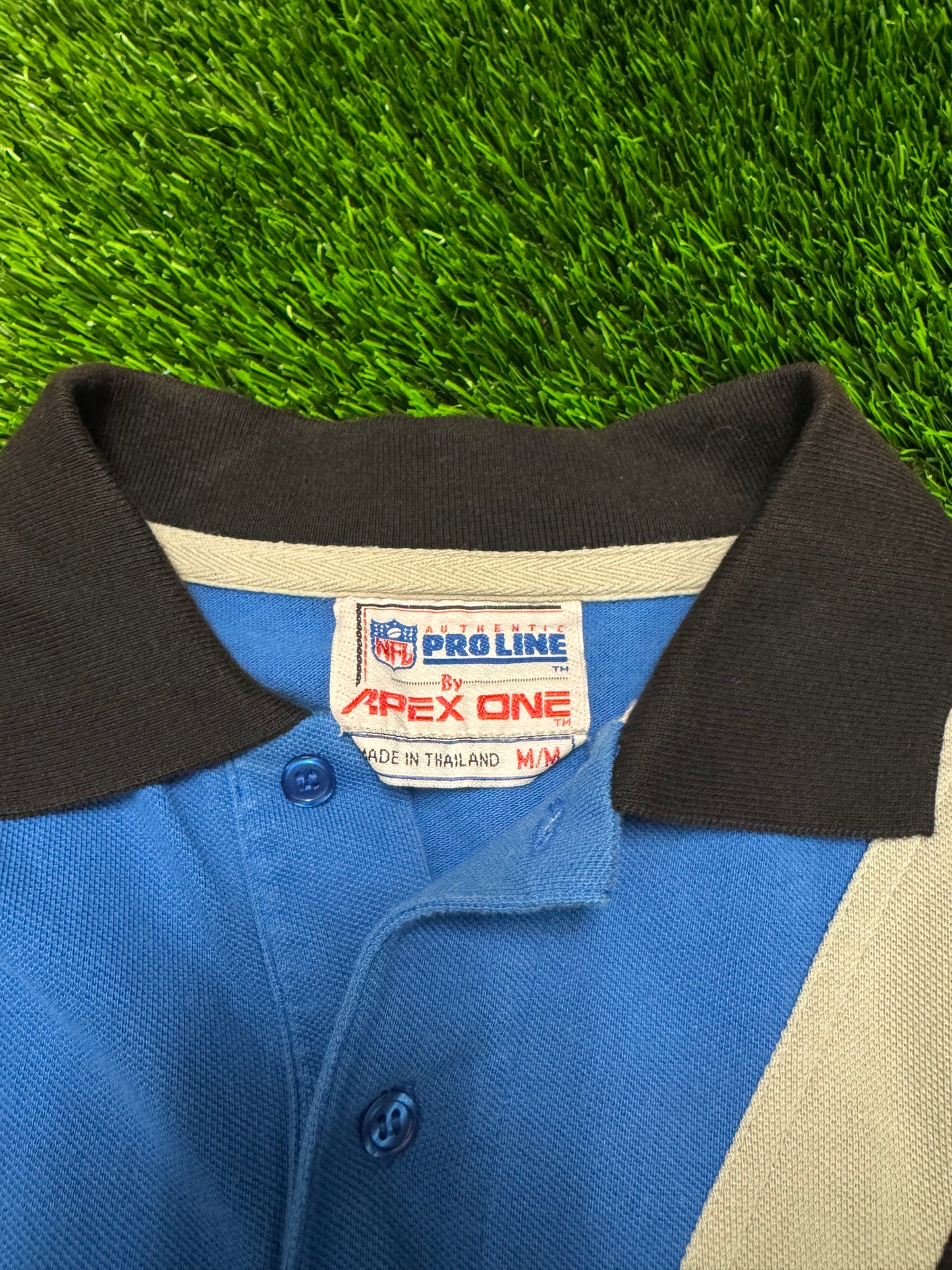 90s Carolina Panthers Apex One Polo Shirt (M)