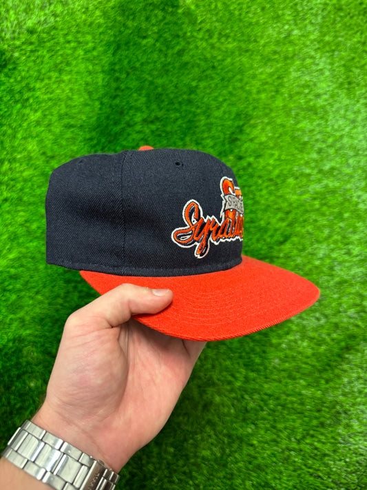 90s Syracuse University Spell Out The Game Vintage Snapback Hat (OS)