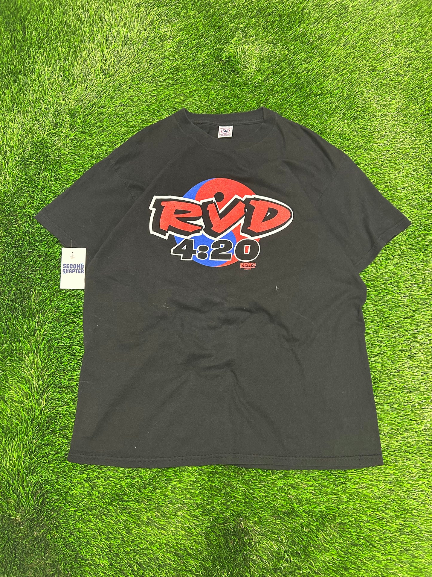 90s Ron Van Dam RVD 4:20 ECW Extreme Championship Wrestling Vintage Grail Tee (XL)