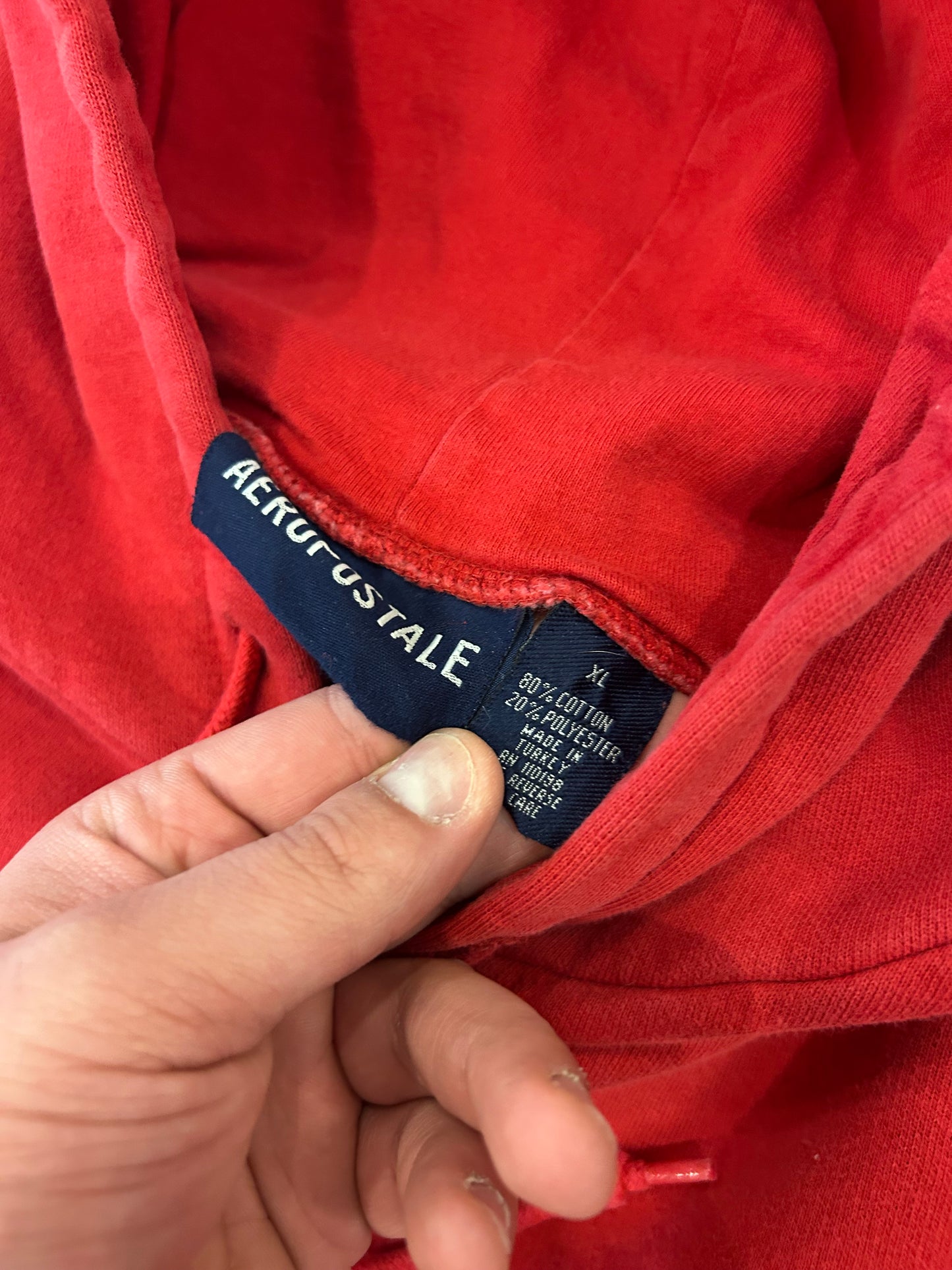 00s Aeropostale Red Tribal Hoodie (XL)
