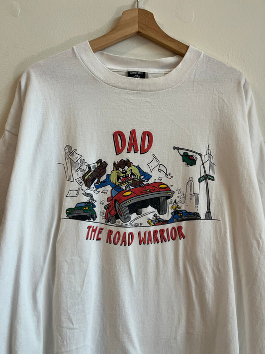 1995 Taz Road Warrior Looney Tunes Warner Brothers Tee (XXL)