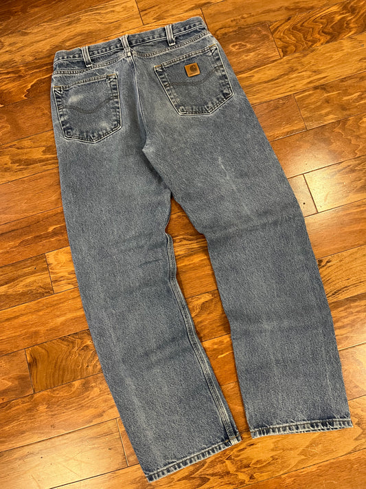 Carhartt Mid Wash Blue Jeans (32 x 32)