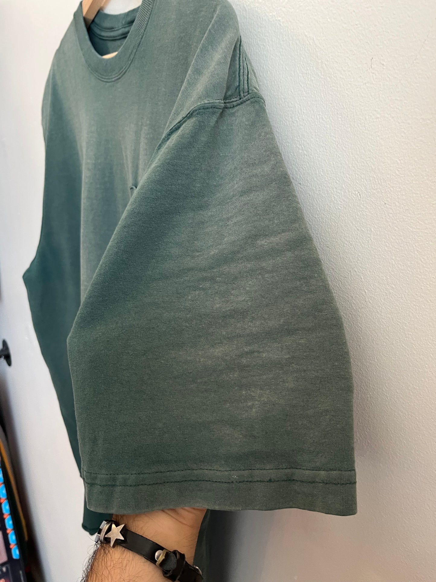 00s Carhartt Faded Green Cropped Pocket Tee (L)