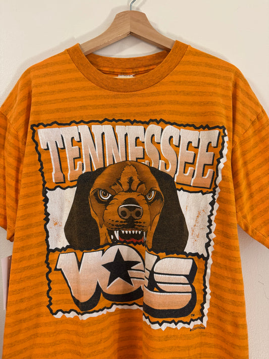 90s Tennessee Vols Mad Dog Striped Tee (L)