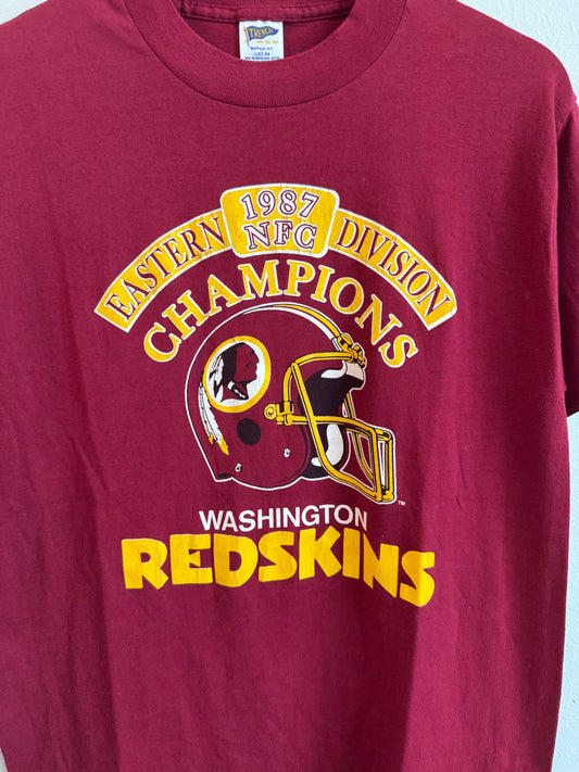 1987 Washington Redskins Eastern Division Champs Tee (L)