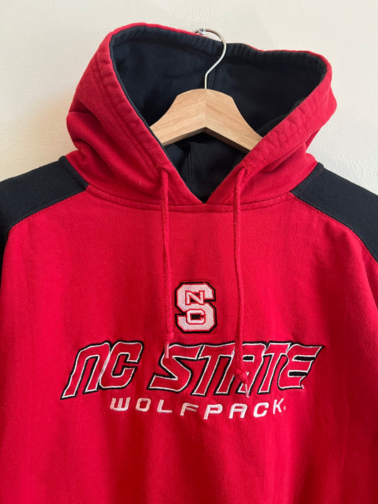 00s NC State (NCSU) NCAA Embroidered Hoodie (M)