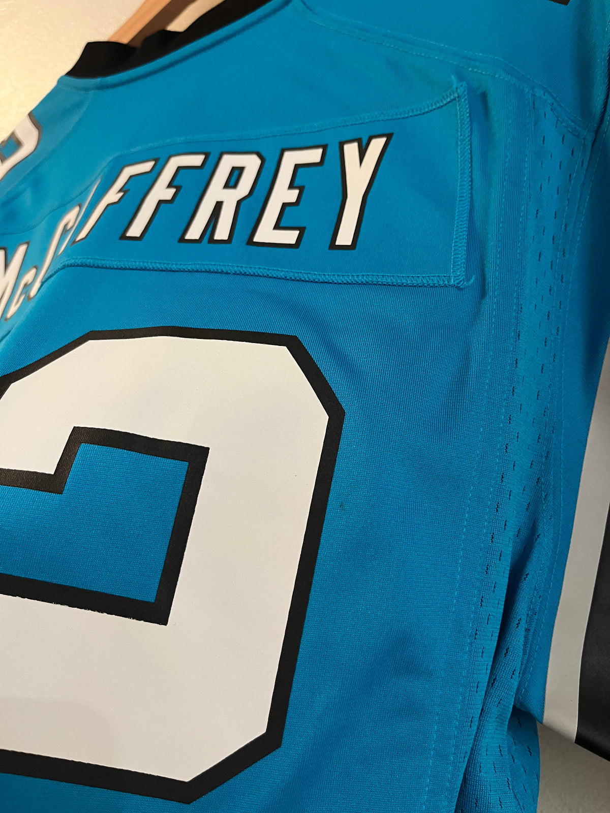 2010s Carolina Panthers Christian McCaffery Blue Nike Jersey (M)