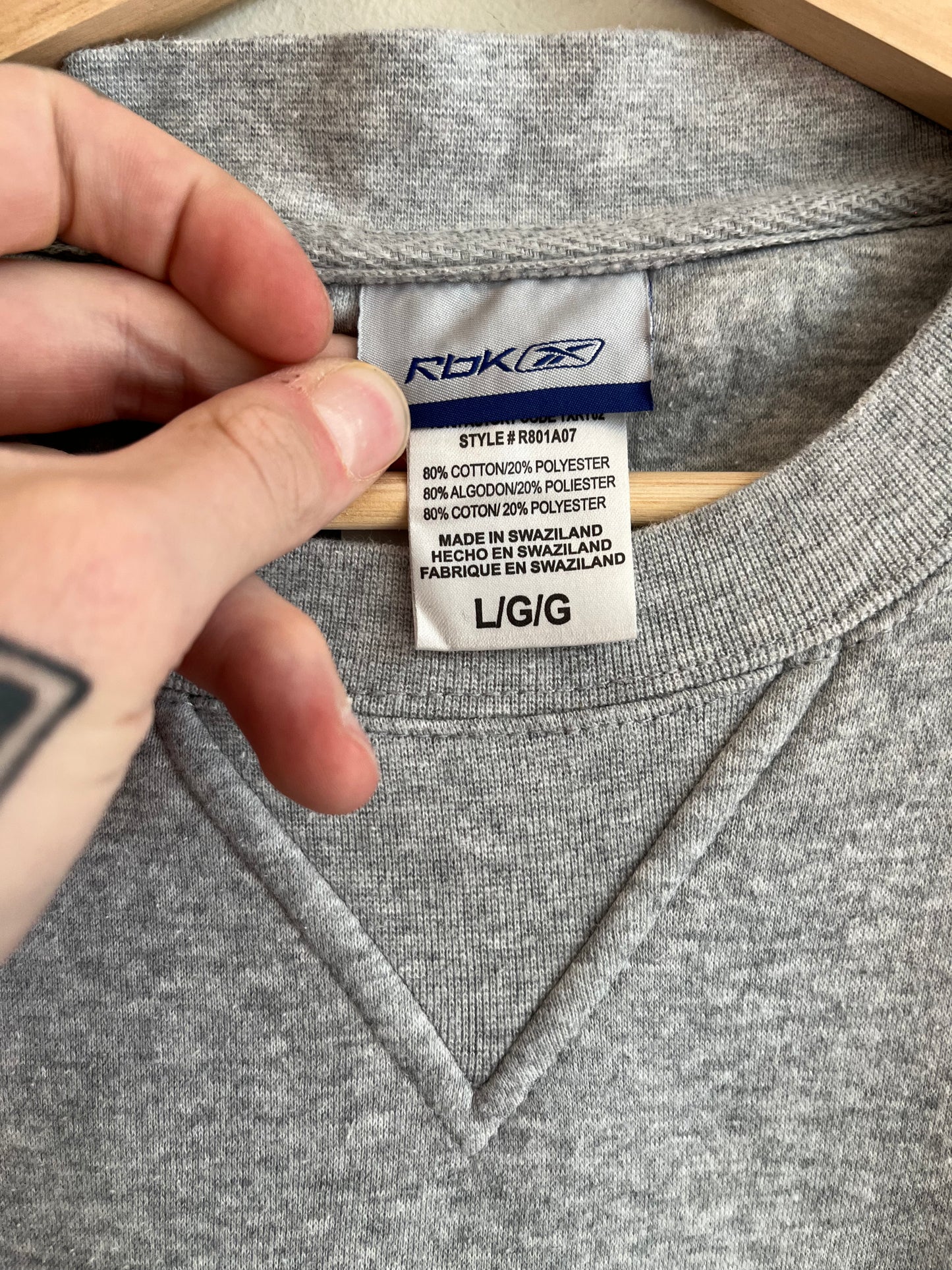 00s Carolina Panthers Boxy RBK Crewneck (L)