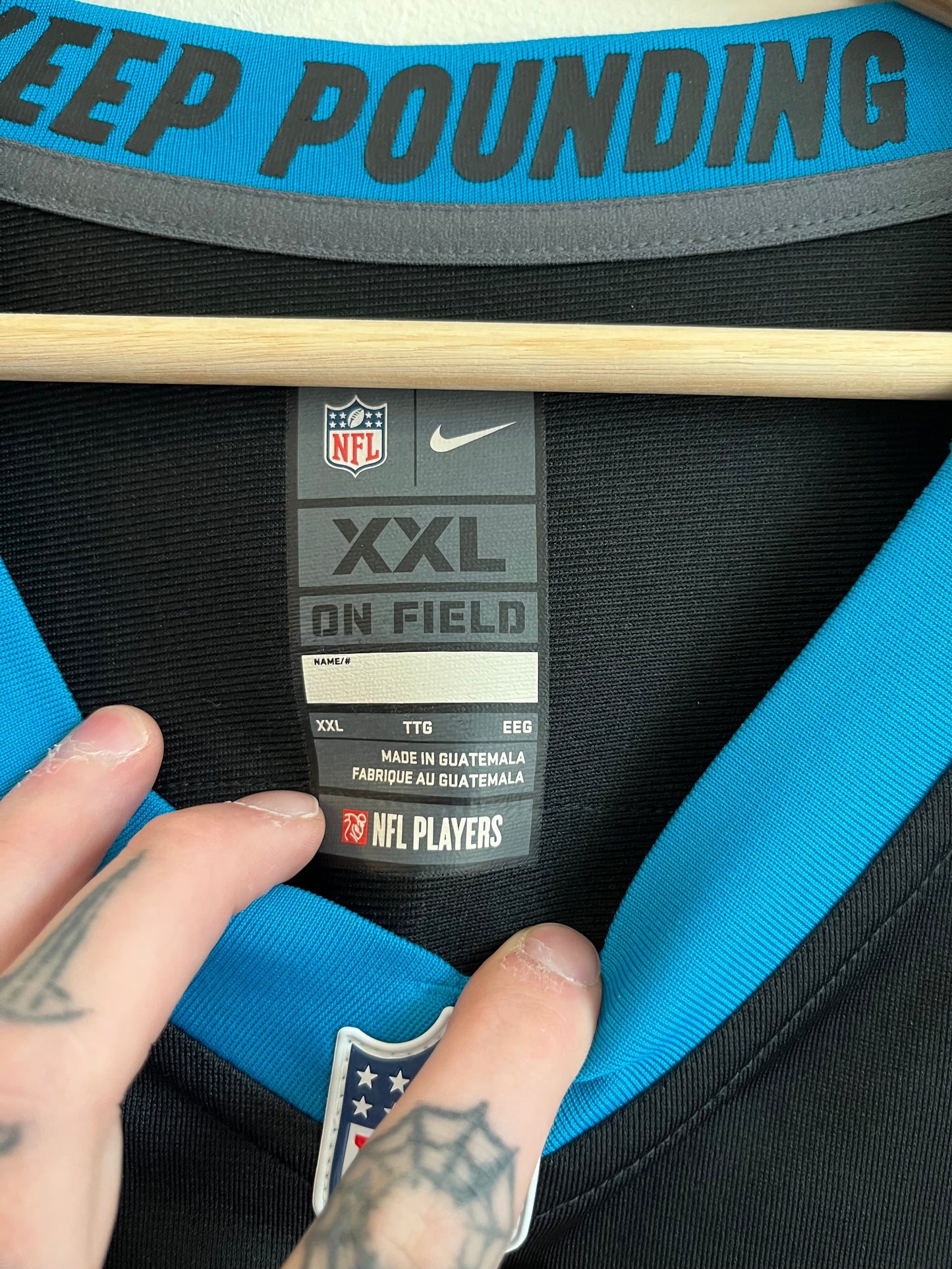2010s Carolina Panthers Christian McCaffery Nike Home Jersey (XXL)