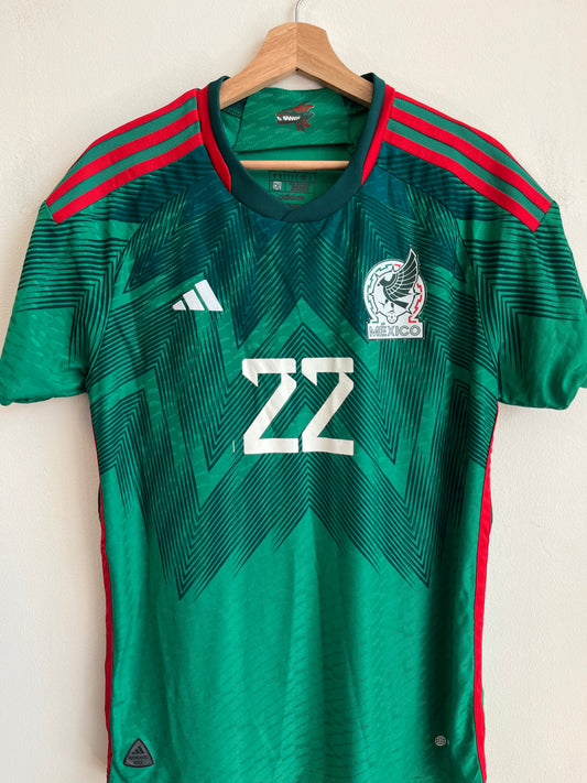 2022 Mexico World Cup Authentic Hirving Lozano Soccer Jersey (L)