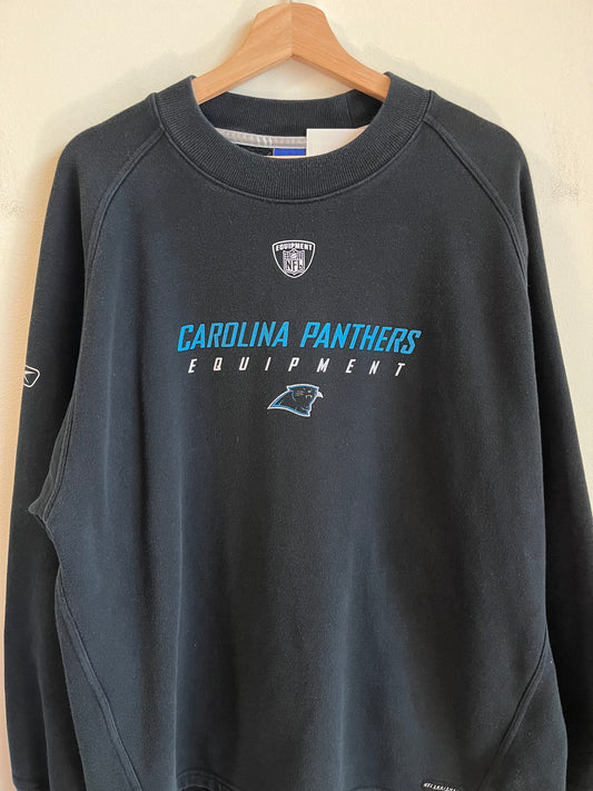 2000s Carolina Panthers NFL Equipment Crew Neck (L)