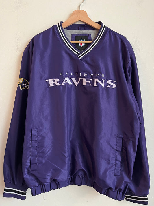 2000s Baltimore Ravens Purple Windbreaker (XL)