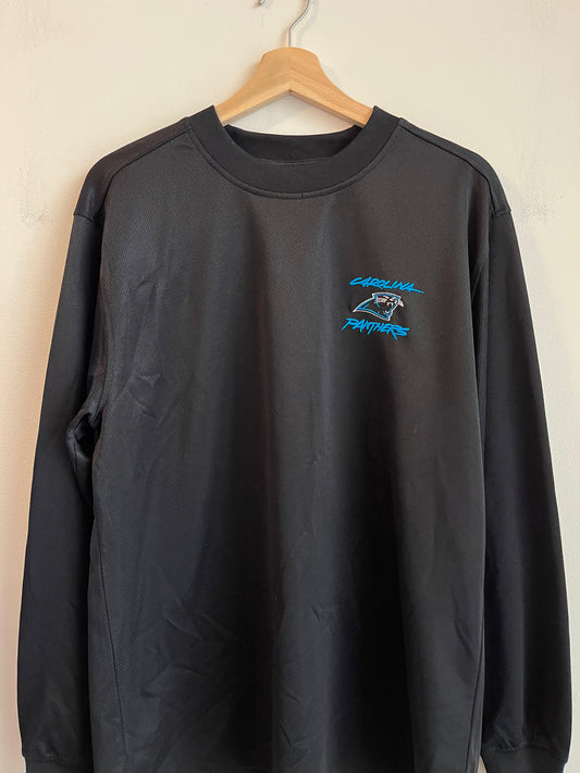 2000s Carolina Panthers Cat Scratch Simple Warm Up Long Sleeve (M)