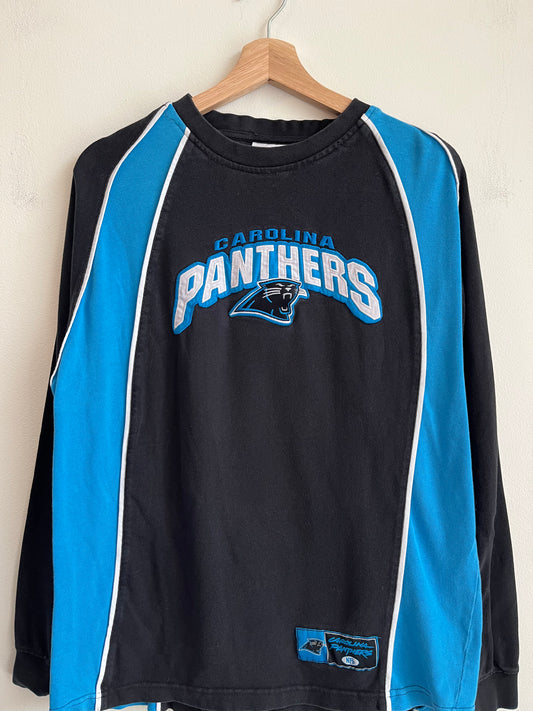 2000s Carolina Panthers Embroidered Spell Out Long Sleeve (L)