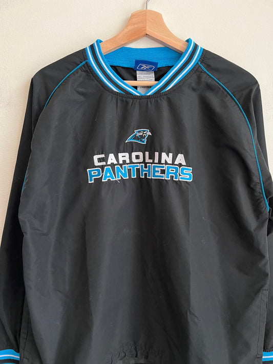 2000s Carolina Panthers Reebok Spell Out Windbreaker (Youth L)