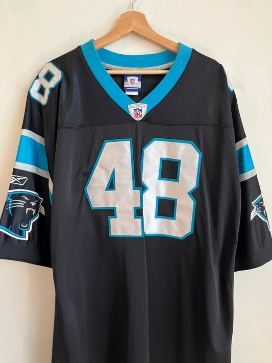 2004 Carolina Panthers Stephen Davis Stitched Reebok Jersey (XXXL)