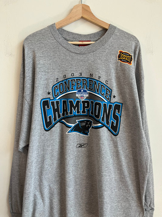 2003 Carolina Panthers NFC Conference Champions Long Sleeve Shirt (XL)