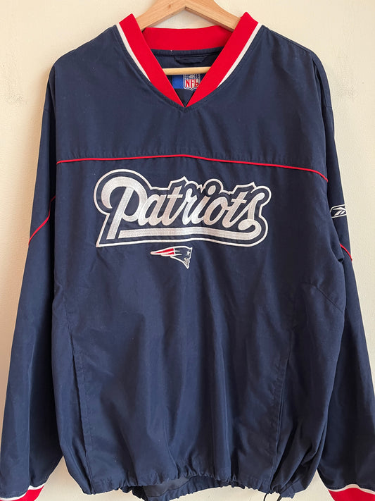 00s New England Patriots Spell Out Reebok Windbreaker (L)