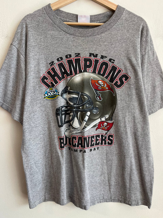 2002 Tampa Bay Buccaneers NFC Champions Tee (L)