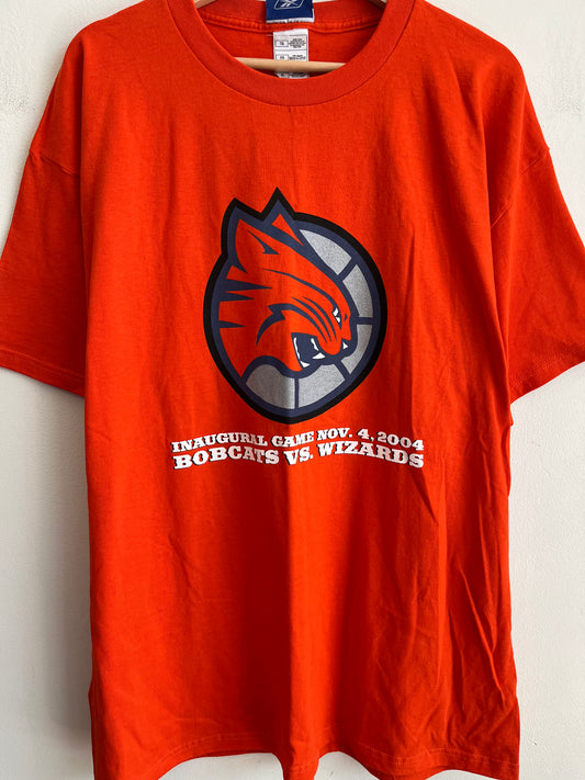 2004 Charlotte Bobcats Vs. Washington Wizards Inaugural Game Tee (XL)