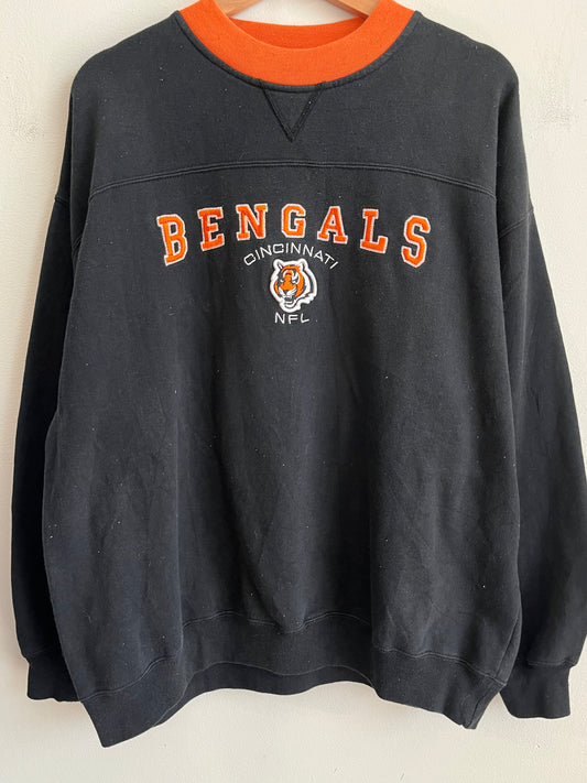 00s Cincinnati Bengals Embroidered NFL Crewneck (XL)
