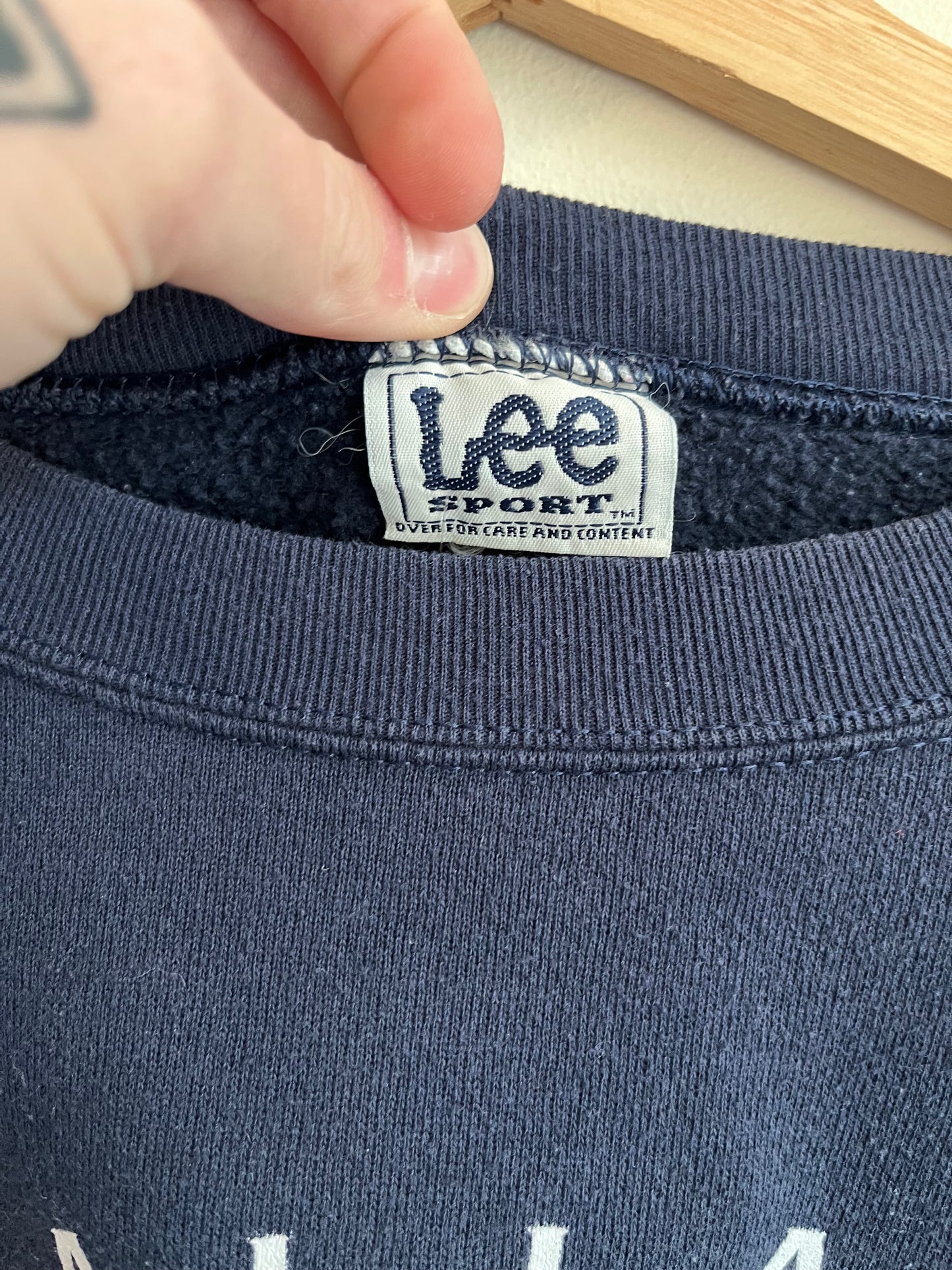 2000 Dallas Cowboys Football Lee Navy Crewneck (XL)