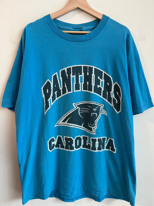 1996 Carolina Panthers Blue Patterned Tee (XL)
