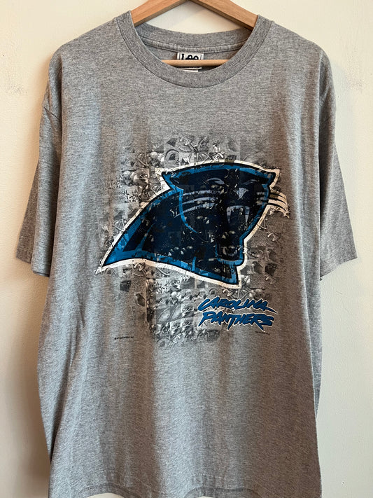 2000 Carolina Panthers Lee Flashback Helmet Tee (L)