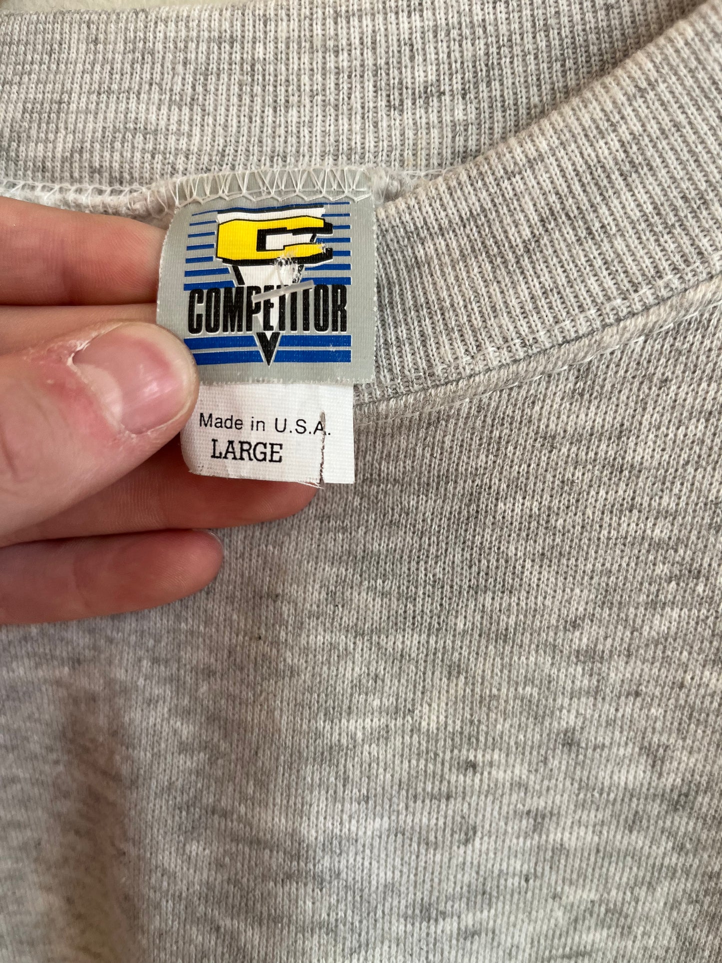 1993 Carolina Panthers Grey Competitor Crewneck (L)