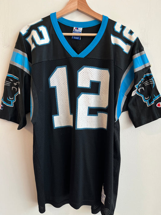 1990s Carolina Panthers Kerry Collins Champion Home Jersey (M)