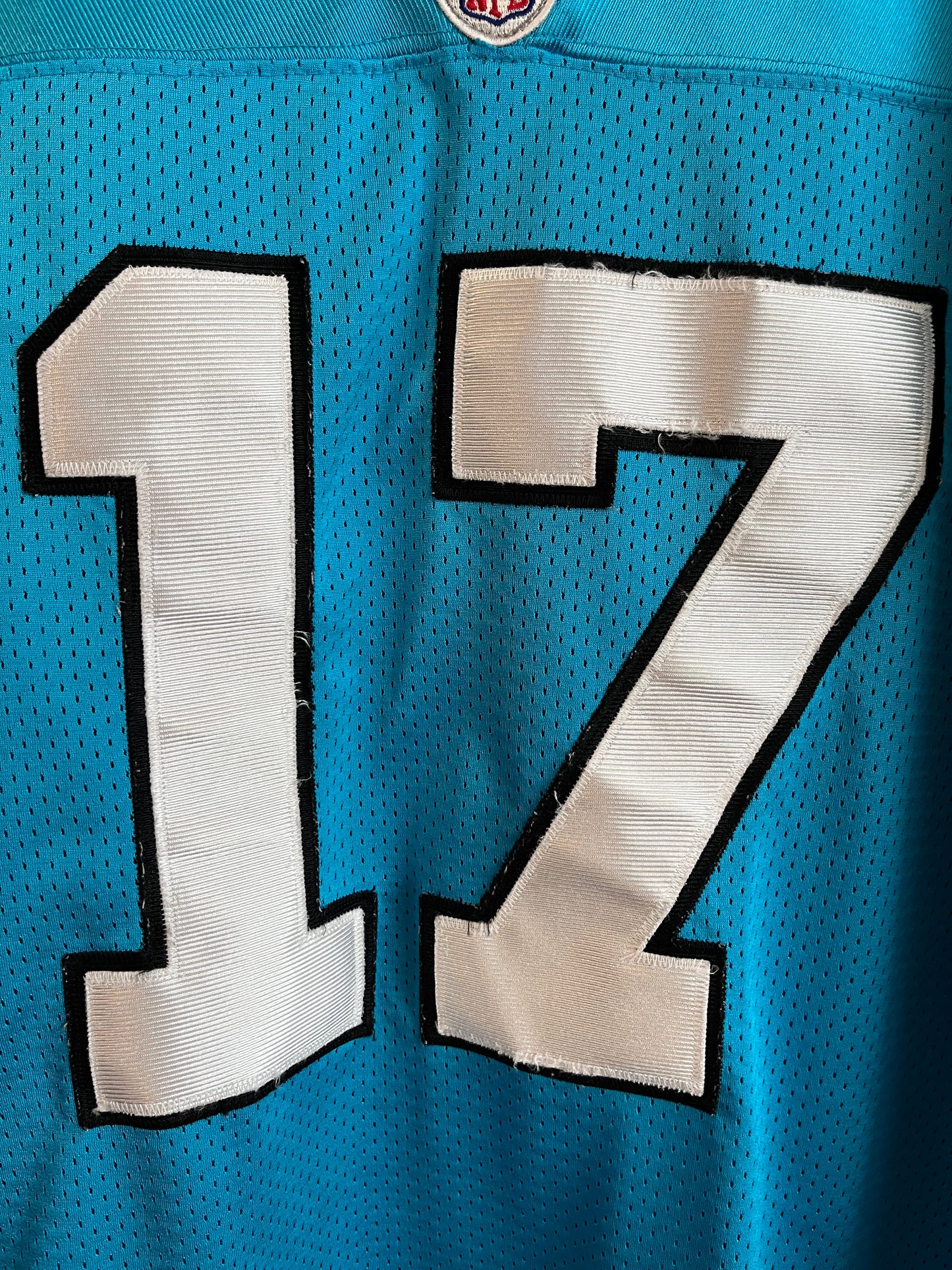 00s Carolina Panthers Jake Delhomme Stitched Electric Blue Jersey (L)