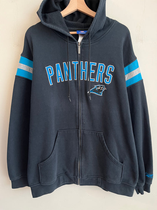 00s Carolina Panthers Full Zip Reebok Hoodie (L)