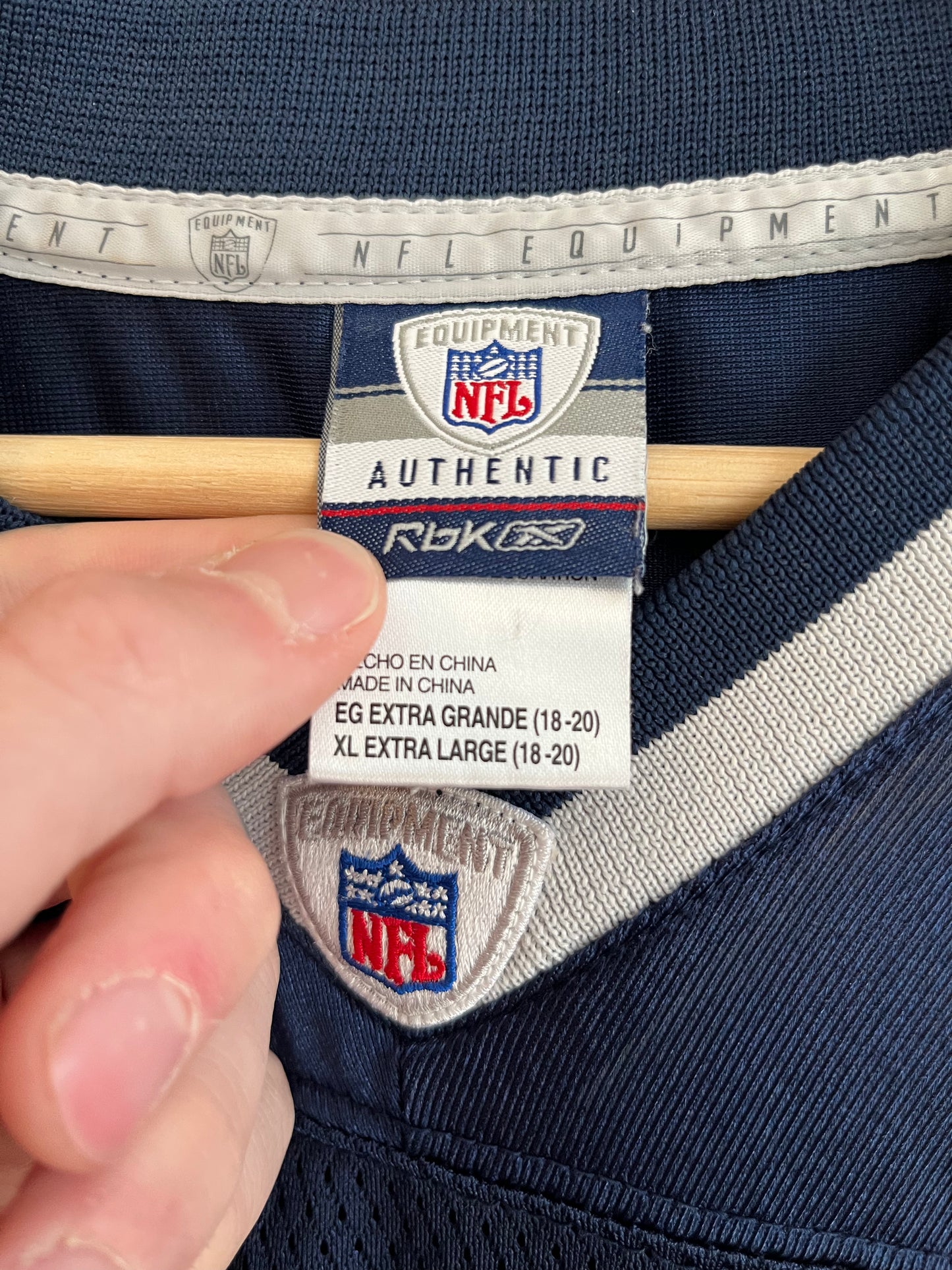 00s New England Patriots Tom Brady Reebok Home Jersey (Youth XL)